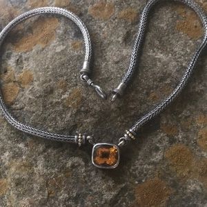 BJC Samuel Behnam 18k Sterling Topaz Wheat Chain